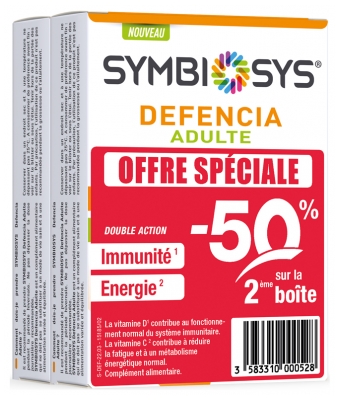 Biocodex Defencia Symbiosys Adulte 30 Gélules Lot de 2