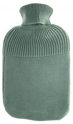 Soframar Fashy Bouillotte Eau Déhoussable Tricot 2 L - Couleur : Vert