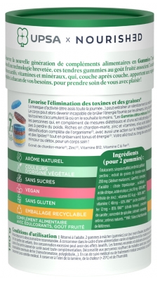 UPSA X Nourished Gummies 7 en 1 Détox Minceur