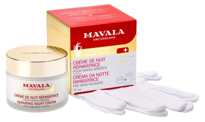 Mavala Crème de Nuit Réparatrice Mains Abîmées 70 ML