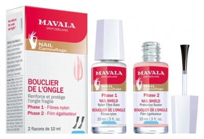 Mavala Bouclier L'Ongle Renforce & Protège L'Ongle Fragile 2 x 10 ML