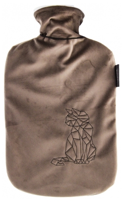 Soframar Fashy Bouillotte Fleurs Déhoussable 2 L - Modèle : Chat
