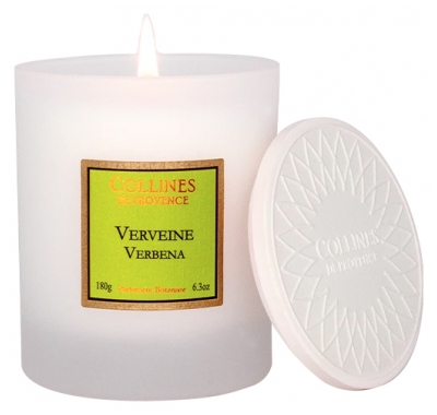 Collines de Provence Bougie Parfumée Bergamote Fraîche 180 Grammes - Senteur : Verveine