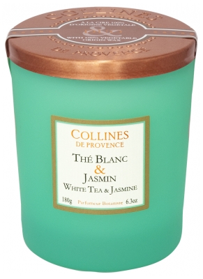 Collines de Provence Bougie Duo 180 Grammes - Senteur : Thé Blanc & Jasmin