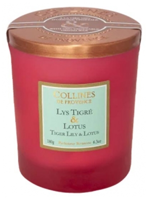Collines de Provence Bougie Duo 180 Grammes - Senteur : Lys Tigré & Lotus