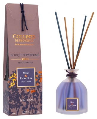 Collines de Provence Bouquet Parfumé DUO 100 ML - Senteur : Musc & Fruits Noiirs