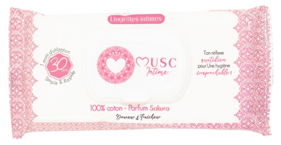 Musc Intime Lingettes Intimes Sakura 30 Unités