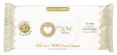 Musc Intime 30 Lingettes Intimes Parfum Monoï Oriental