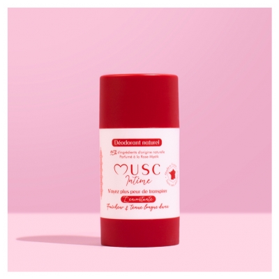 Musc Intime Déodorant Naturel Parfum Rose Mystik 50 g