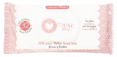 Musc Intime 30 Lingettes Intimes Sweet Litchi 