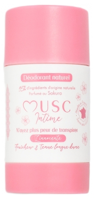 Musc Intime Déodorant Naturel Parfum Sakura 50 g