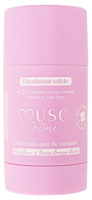 Musc Intime Déodorant Solide Parfum Musc Blanc 50 g