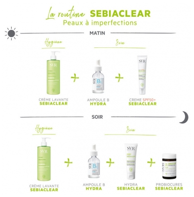 SVR Sebiaclear Crème Lavante Hydratante Apaisante 400 ml