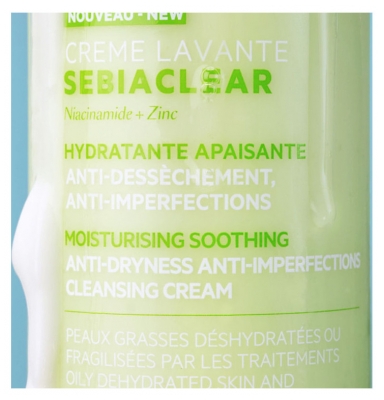 SVR Sebiaclear Crème Lavante Hydratante Apaisante 400 ml
