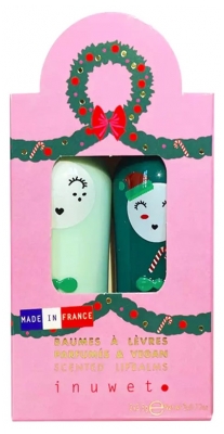 Inuwet Duo Baumes à Lèvres Parfumés Star Sequins 2 x 3,5 g