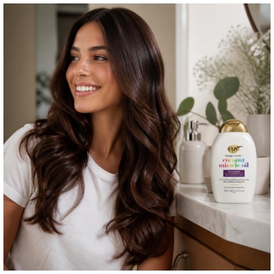 Ogx Shampoing Huile Miracle Coco Cheveux Abîmés 385 ml