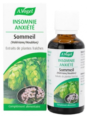 A.Vogel Insomnie Anxiété Sommeil aux Extraits de Plantes Fraîches 50 ML