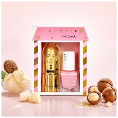 Inuwet Coffret Baume à Lèvres 3,5 Grammes + Vernis Parfumé à l'Eau Pastèque 5 ML