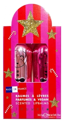 Inuwet Duo Deluxe Métal Baume à Lèvres Parfumés Stars 2 x 3,5 g