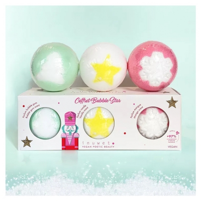Inuwet Coffret Bubble Star 3 Boules de Bain 