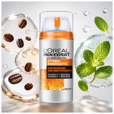 L'Oréal Paris Men Expert Hydra Energetic Soin Anti-Fatigue 5 Actions 100 ml