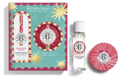 Roger & Gallet Gingembre Rouge Eau Parfumée 30 ml + Savon 100 g Offert