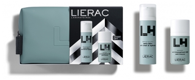 Lierac Homme Trousse Fluide Anti-Âge Global Visage et Yeux 50 ml + Déodorant 50 ml Offert