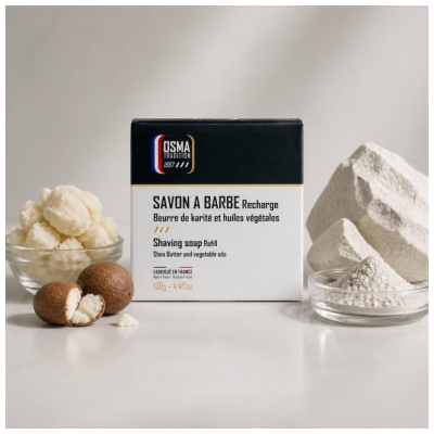 Osma Tradition Savon à Barbe Toutes Peaux Recharge 130 g