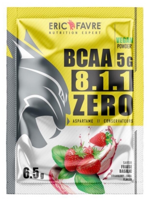 Eric Favre BCAA 8.1.1 5000 mg 6,5 g - Saveur : Fraise Basilic
