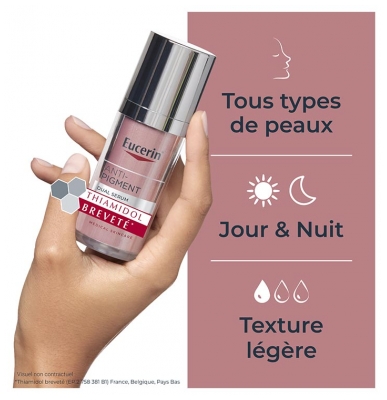 Eucerin Anti-Pigment Sérum Duo 30 ml + Hyaluron-Filler + Elasticity Crème Mains Anti-Taches SPF30 75 ml