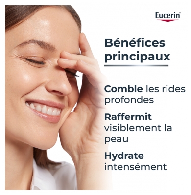 Eucerin Hyaluron-Filler + 3X Effect Soin de Jour Anti-Âge SPF30 50 ml + Hyaluron-Filler + Elasticity Crème Mains Anti-Taches SPF30 75 ml