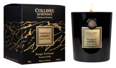 Collines de Provence Fleurs & Écorces Bougie Vanille Ambrée 360 Grammes