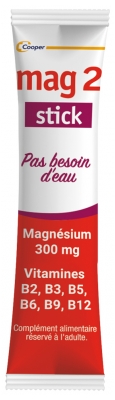Mag 2 Stick Nervosité Fatigue Musculaire 30 Unités Orodispersibles