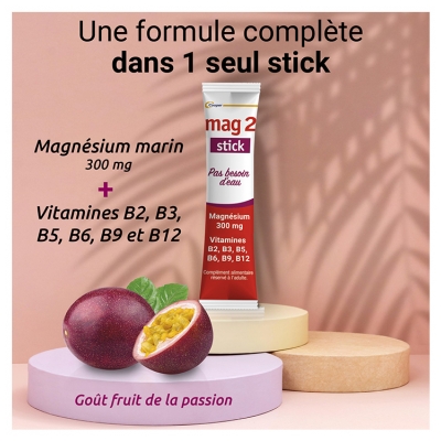 Mag 2 Stick Nervosité Fatigue Musculaire 30 Unités Orodispersibles