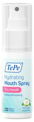 TePe Spray Buccal Hydratant Stimulateur de Salive Pomme et Menthe Douce 50 ml
