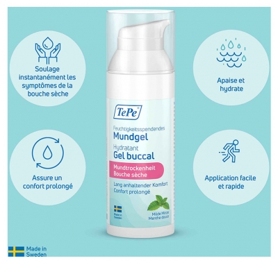 TePe Gel Buccal Hydratant Menthe Douce 50 ml