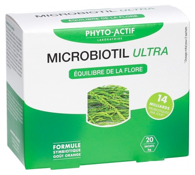 Phyto-Actif Microbiotil Ultra Équilibre de le Flore 20 Sachets de 6 g