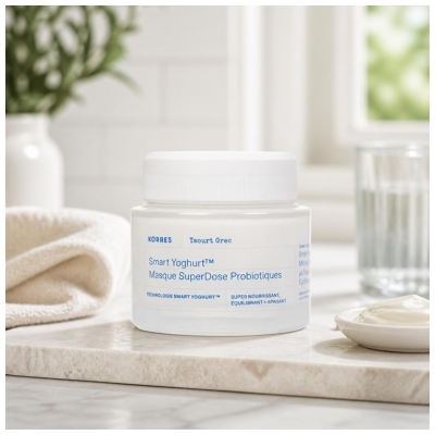 Korres Yaourt Grec Masque pour le Visage Super-Dose de Probiotiques 100 ml