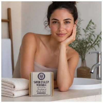 Authentine Savon d'Alep Véritable 5% d'Huile de Baies de Laurier 190 g