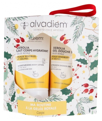Alvadiem Coffret Xerolia Lait Corps Hydratant 30 ML et Xerolia Gel Douche Surgras 30 ML