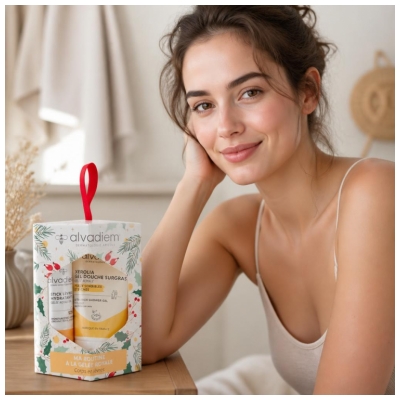 Alvadiem Coffret Stick Lèvres Hydratant 4 Grammes et Xerolia Gel Douche Surgras 30 ML