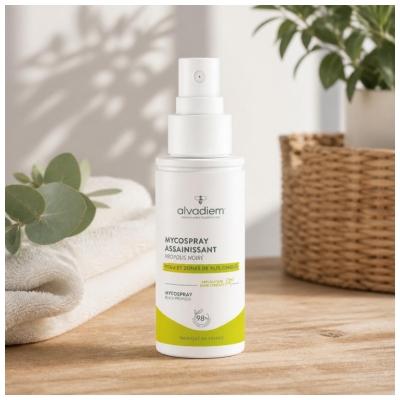 Alvadiem Peau et Zones de Plis et Ongles Mycospray Assainissant 50 ML