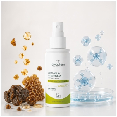 Alvadiem Peau et Zones de Plis et Ongles Mycospray Assainissant 50 ML