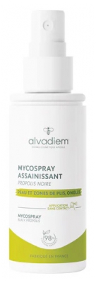 Alvadiem Peau et Zones de Plis et Ongles Mycospray Assainissant 50 ML