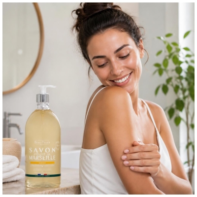 BeauTerra Savon de Marseille Liquide Surgras 1 L