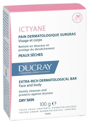Ducray Ictyane Pain Dermatologique Surgras 100 Grammes