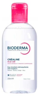 Bioderma Créaline Eau Micellaire Anti-Rougeurs Visage et Yeux Peaux Sensibles Réactives 250 ml
