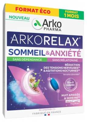 Arkopharma Arkorelax Sommeil & Anxiété 30 Unités