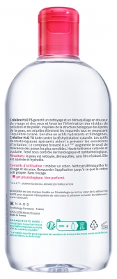 Bioderma Créaline H2O TS Eau Micellaire Hydratante Peaux Sèches Très Sèches 500 ml