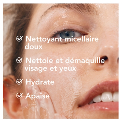 Bioderma Créaline Gel Moussant Nettoyant Démaquillant Visage Peaux Sensibles